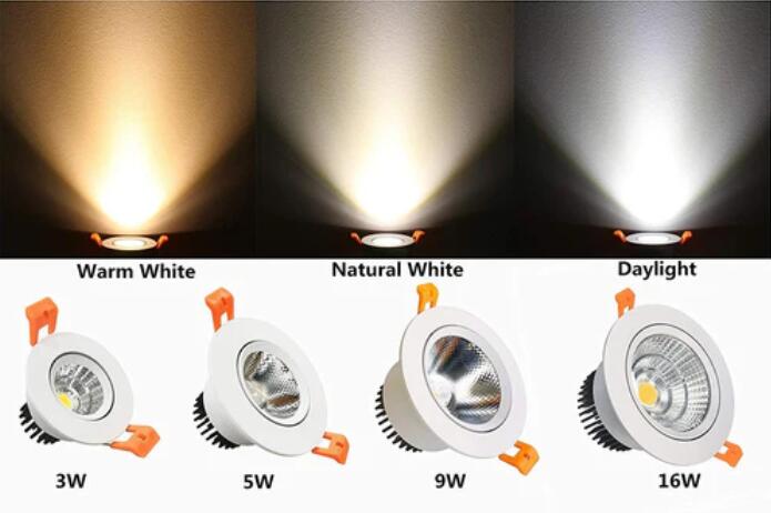 9W Dimmable LED Downlight CRI80 COB Ceiling Light Cut-out 3.35in (85mm) 80W Halogen Bulbs Equivalent