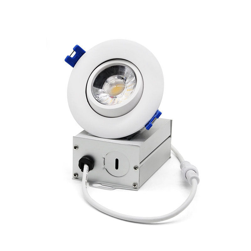 9W Round Adjustable COB Downlight Aluminum Home Recessed Living Room Bedroom Ceiling Light