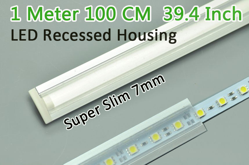 only 2 meter  cover for LED Aluminium Profile LED Strip Light Aluminium Profile 2M Super Slim 7mm Rail Aluminium