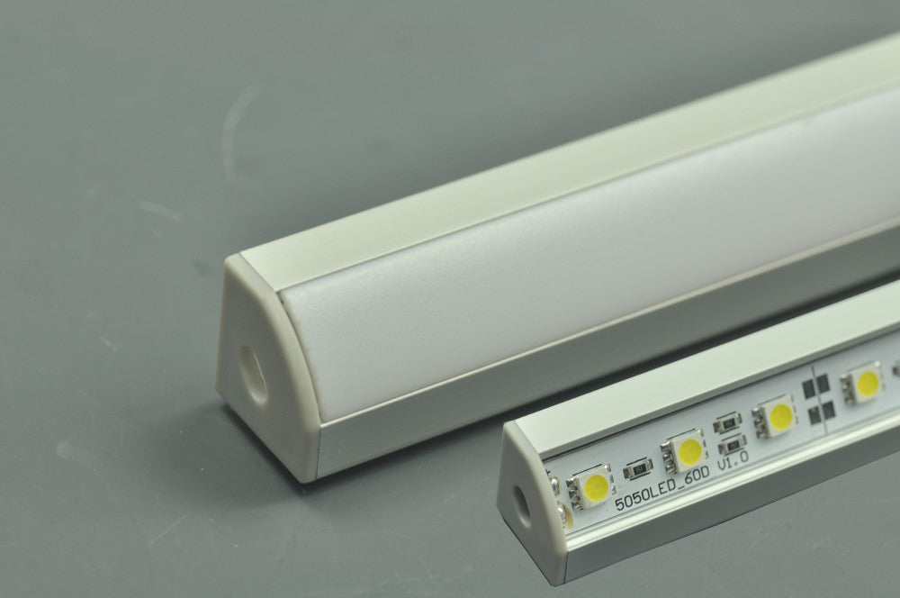 2 meter 78.7" LED Aluminium Profile LED Strip Light Aluminium Profile  V Flat Type Rail Aluminium