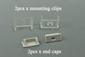 Additional LED Channel  additional end caps and mounting clips