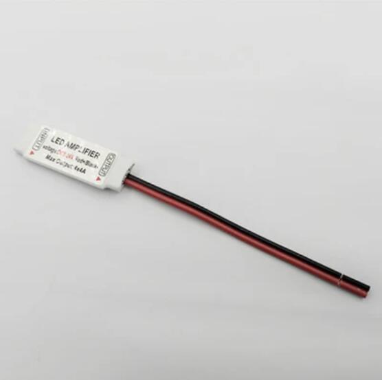Mini RGBW Amplifier 4 Channel for 12V or 24V RGBW / RGBWW Color LED Flexible Strip Lights