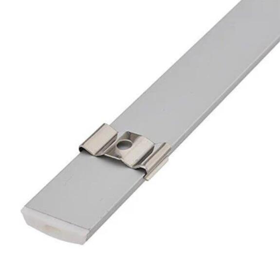 5Pack 1Meter (40'') Ultra-Thin Silver Bendable Aluminum Channel System for LED Strip Installations