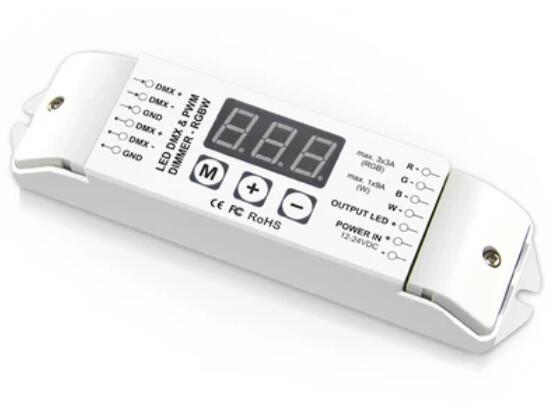 BC-831 Constant Voltage DC12V-24V 1CH DMX512 Decoder for Single Color LED Lights