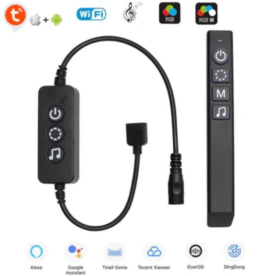 CROW WiFi RF Controller for RGB/RGBW LED Lights via Tuya, Compatible w/ Amazon Echo and Google Home