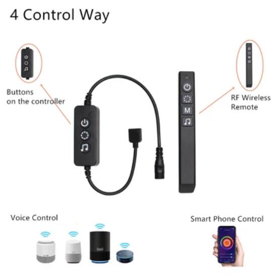 CROW Bluetooth RF Controller for RGB/RGBW LED Lights via Tuya work with Amazon Echo and Google Home