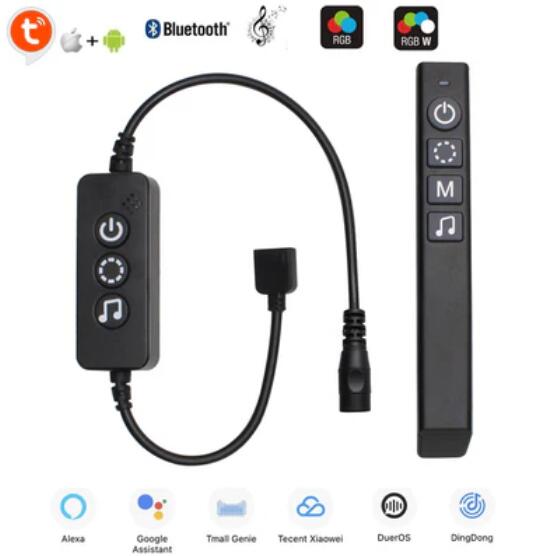 CROW Bluetooth RF Controller for RGB/RGBW LED Lights via Tuya work with Amazon Echo and Google Home