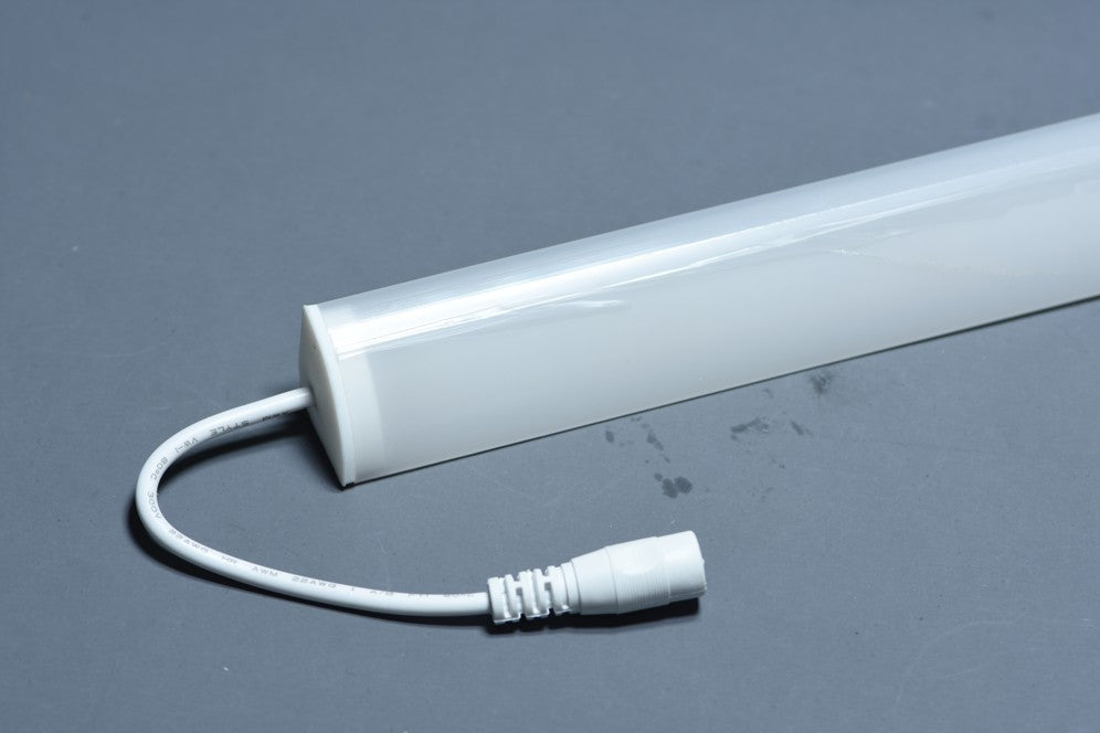 Waterproof 1Meter 39.5-Inch Plastic Bathroom Mirror Strip Light 90Â° Right Angle LED Under Cabinet Light  All in One Kit