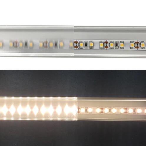 Black Aluminum Channel U06 24x24mm U Shape LED Aluminum Profile Kit for LED Strip Installation