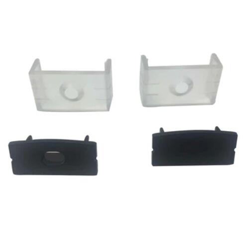 Black LED Aluminum Profile U04 10x23mm U-Shape LED Aluminum Channel System for LED Strips Installation