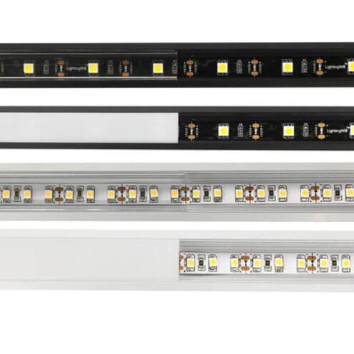 Black LED Profile U01 9x23mm U-Shape LED Aluminum Channel System