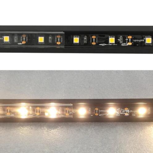 Black LED Profile V03 18x18mm V-Shape Corner LED Aluminum Channel System