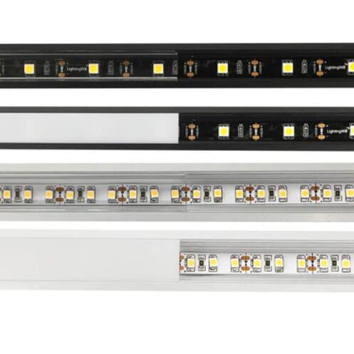Black LED Profile V03 18x18mm V-Shape Corner LED Aluminum Channel System