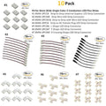 10pcs/Pack Solderless Snap Down 2Conductor LED Strip Connectors for 8mm Wide 2835 Single Color Flex LED Strips