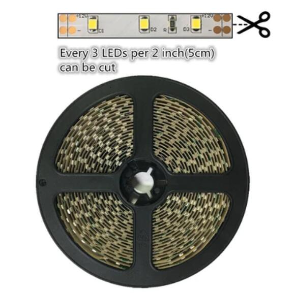 High CRI 90 LED Strips, Flexible 5M LED Strips, SMD2835-300 60 LEDs 1000LM Per Meter 8mm Wide Tape