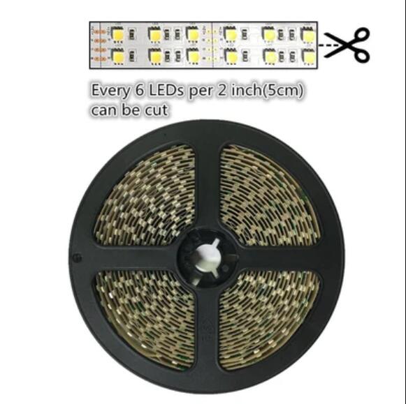 High CRI90 LED Light Strip, SMD3528-1200 240 LEDs 1200LM Per Meter, Double Row Flexible LED Strips, 15mm Wide 12V Tape