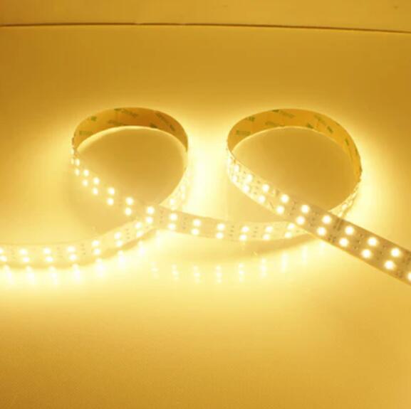 High CRI90 LED Light Strip, SMD3528-1200 240 LEDs 1200LM Per Meter, Double Row Flexible LED Strips, 15mm Wide 12V Tape