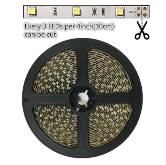 High CRI 90 LED strip, 5Meter Roll SMD5050-150 30 LEDs 450lm Per Meter 12V LED Strip Light,10mm Wide Tape