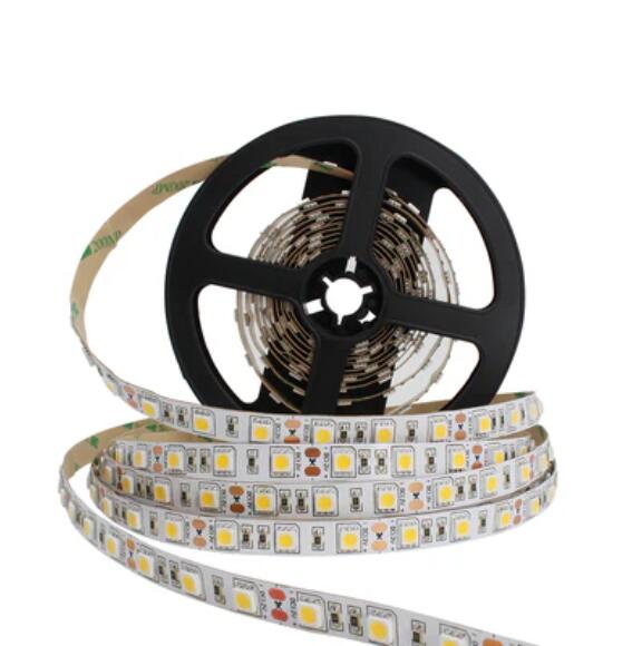 High CRI 90 LED Strip Lights, 5Meters (16.4ft) SMD5050-300, 60 LEDs 900LM Per Meter, DC 12V Dimmable Flexible LED Strips,10mm Wide Tape