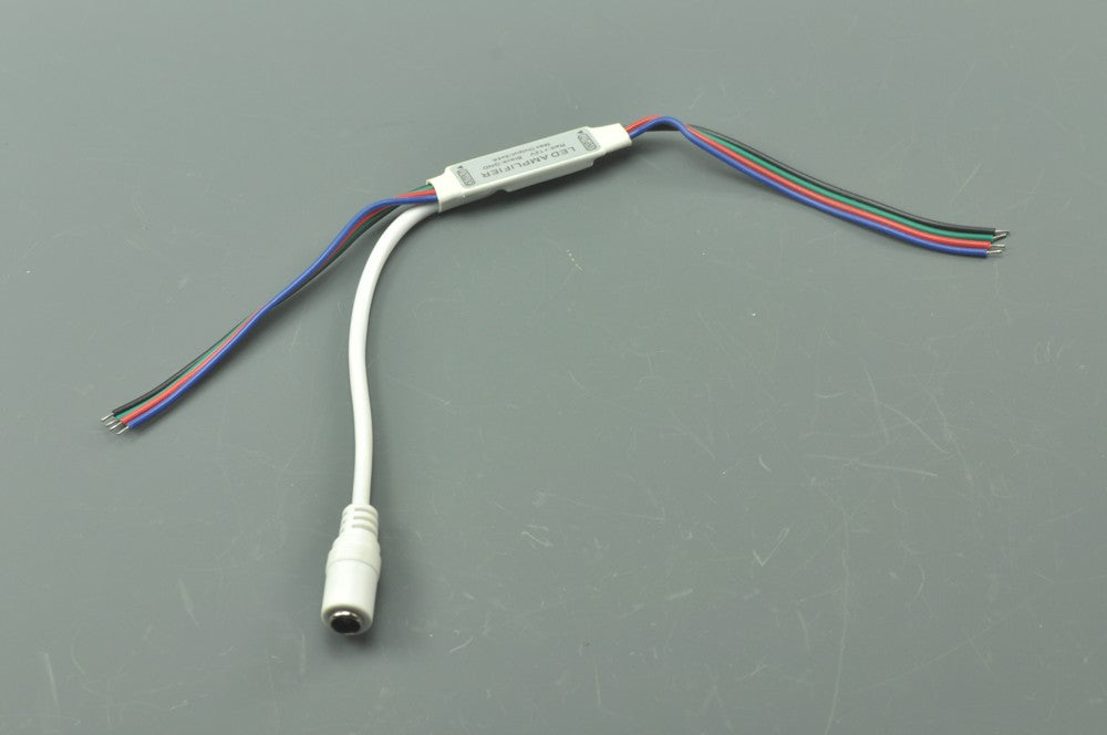 LED Strip Mini  RGB Amplifier With 12V DC 5.5mm x 2.5mm Input