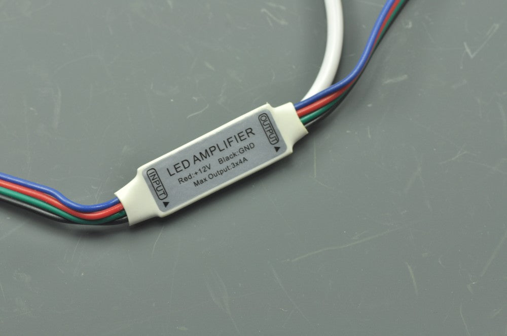 LED Strip Mini  RGB Amplifier With 12V DC 5.5mm x 2.5mm Input