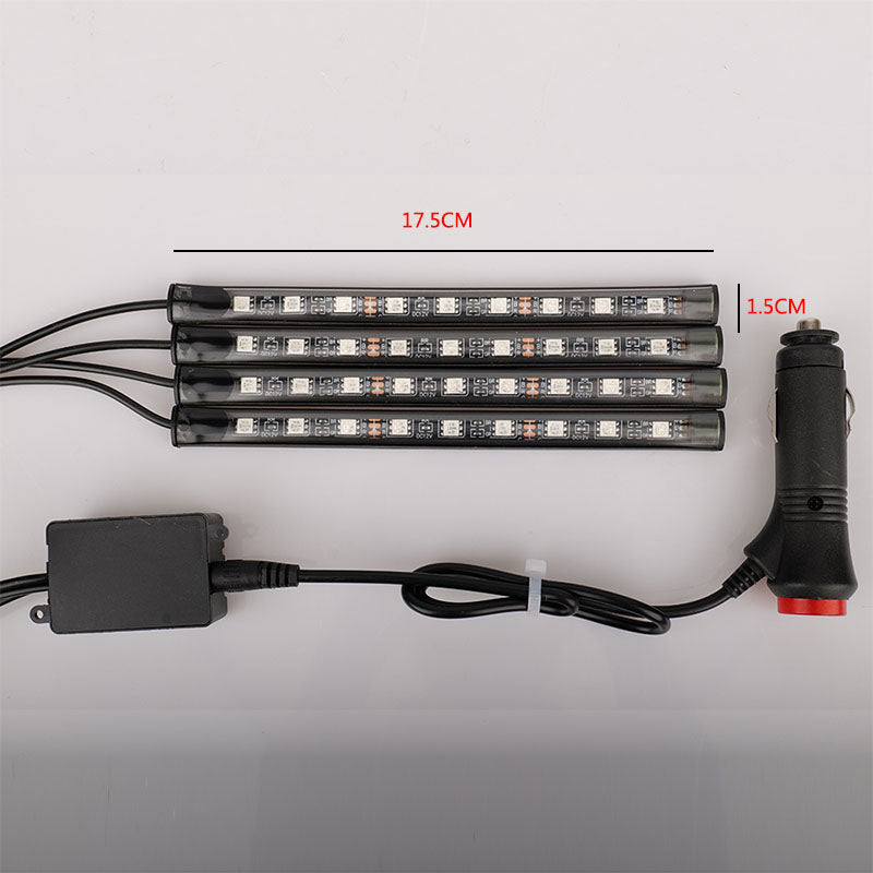 Car decorative light, 5050 9led car LED one for four indoor foot lights