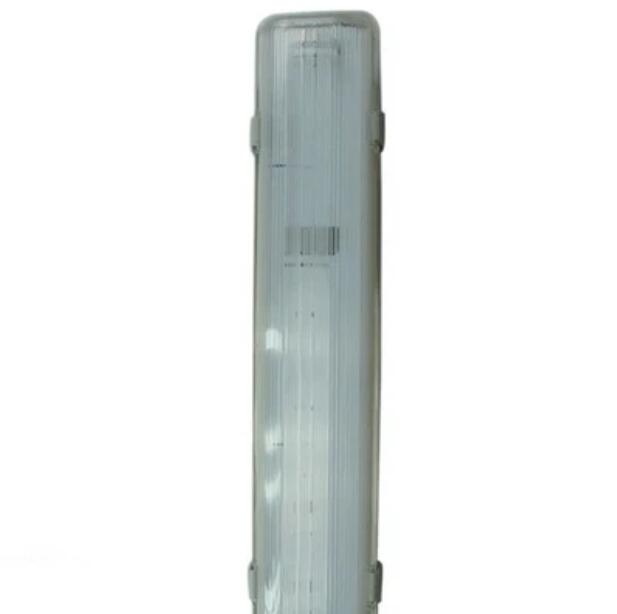 Stripe Clear Cover T8 LED Tube Lights with Striped Clear Tri-proof T8 Tube Fixture for Single Tube