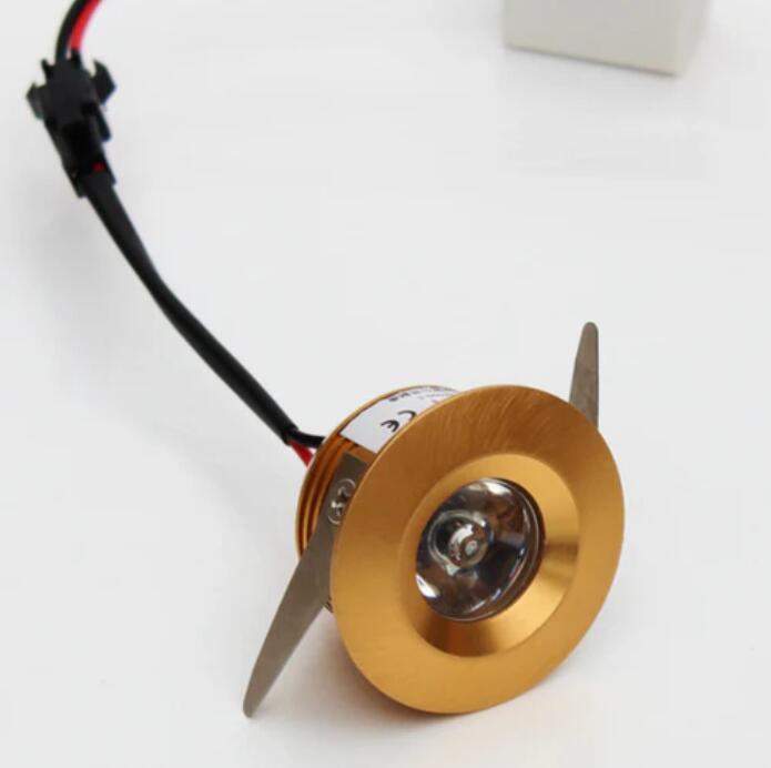 1x3W LED Downlight - Diameter 40mm - 30 Degree Mini Recessed LED Light Small Ceiling Downlight Cabinet LED Light with LED Driver