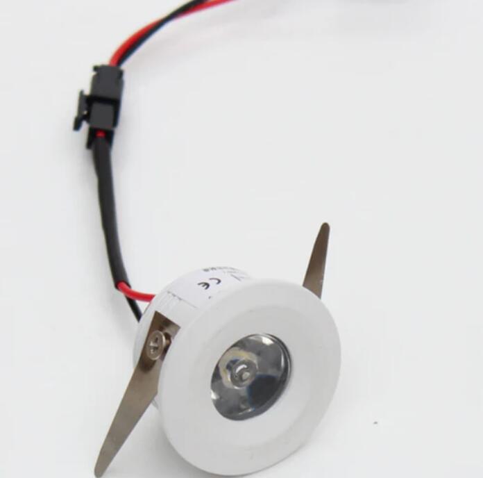 1x3W LED Downlight - Diameter 40mm - 30 Degree Mini Recessed LED Light Small Ceiling Downlight Cabinet LED Light with LED Driver