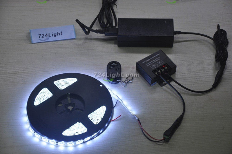 Remote RF Single Color LED Dimmer With 3 Keys Control keychain Sharped 20A