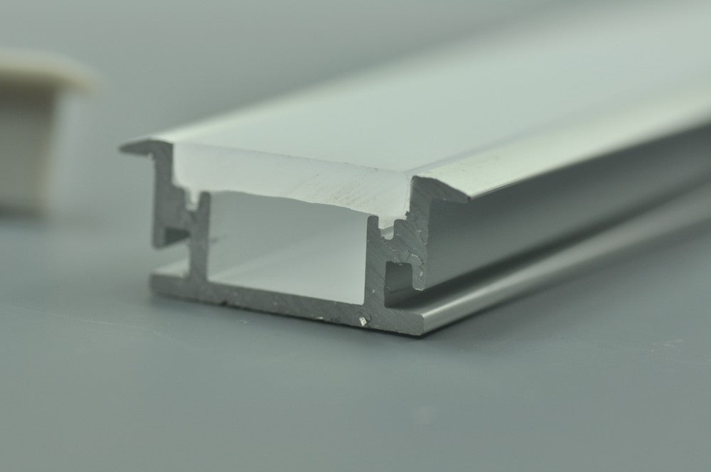 LED Floor Channel Strip light Channel for Floor (WxH):12.2 mm x 8mm 1 meter (39.4inch) With Waterproof Thicken 3mm Diffuser