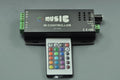 Led Music Controller 24 Keys IR Remote Controller  LED Strip /LED Bulb Sound Sensitive Control Black Aluminum 288 W