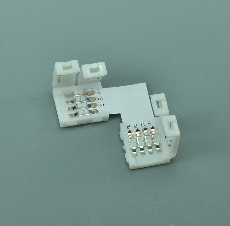 LED RGB  Strip "L"  Type 90 Degree Turn  "+" 360 Degree  10mm for 5050 3528 RGB Strip light Connect