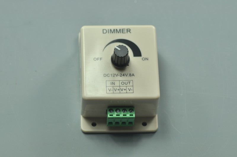 LED Dimmer Adjustable Brightness Single Color LED Dimmer 12~24V  8A