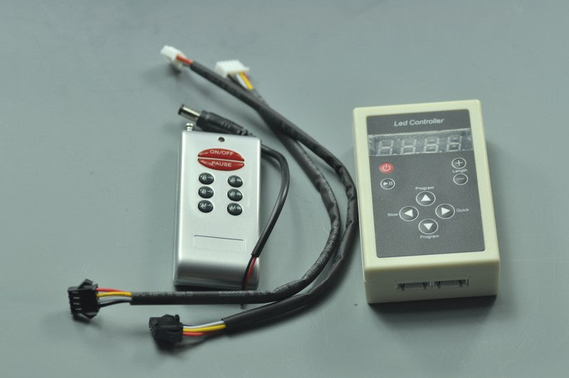 Wireless IC LED controller For RGB LED Strip Light Wireless LED Control Output 2 SPI Signal  with 8 Keys 133 Modle