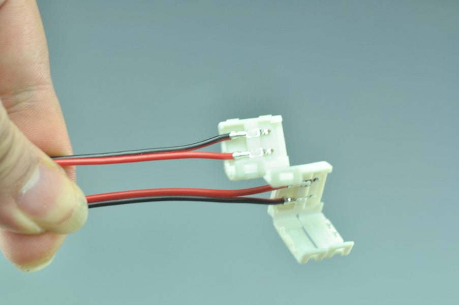 Single Color Strip Light Connecter with Double Easy Clip Single optional Easy Connecter For 5050 3528 5630 10mm  8mm optional led strip light