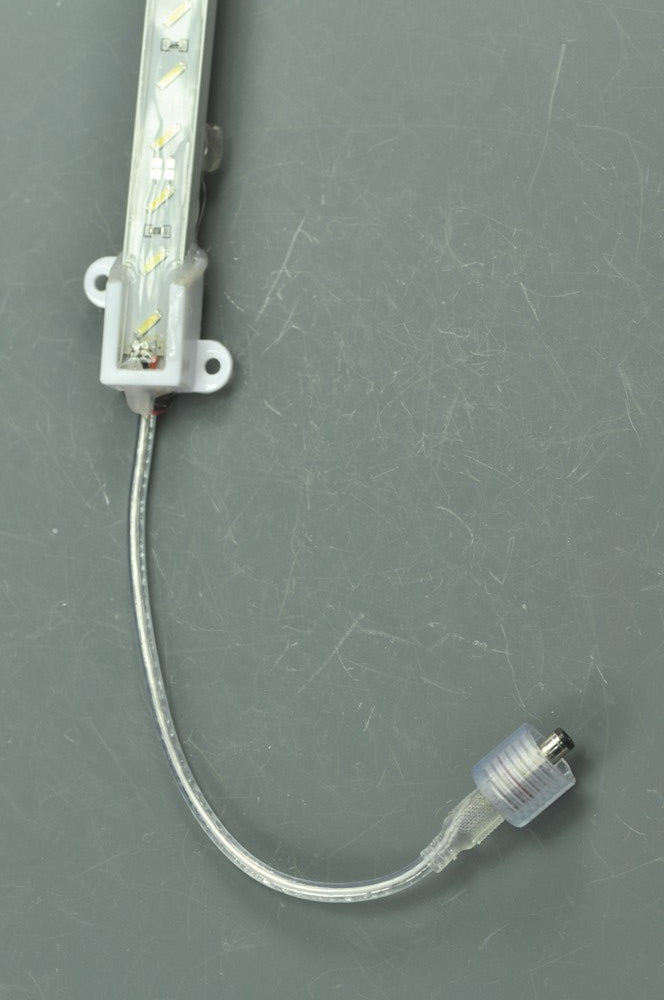 LED Strip Waterproof DC Connector Female and Male 5.5mm x 2.1mm(2.5mm) For strip light power supply connect   Transparent