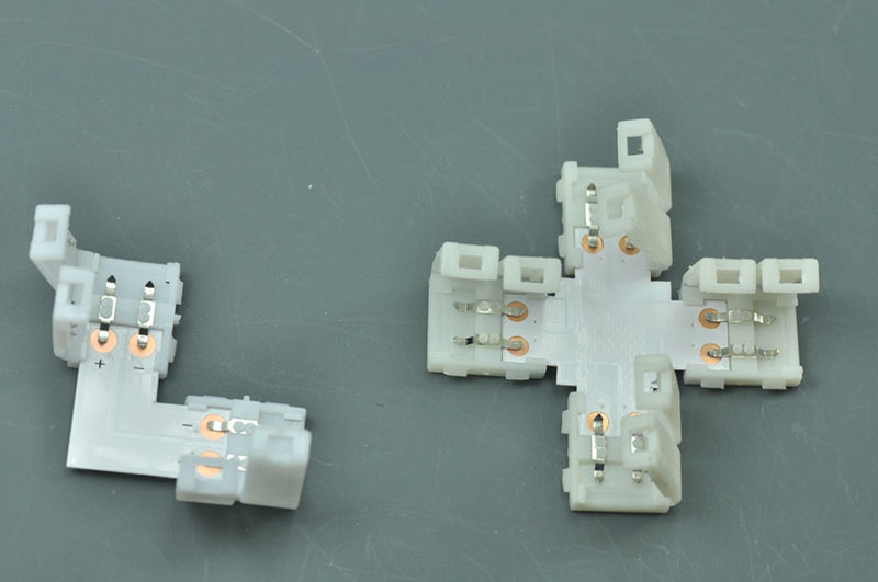 LED Strip 90 Degree Turn  10mm 8mm 2Pin "L" type Connecter for 3528 5050 Single Color Strip light Connect