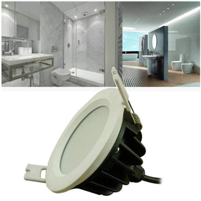 Waterproof IP65 CRI>80 Round LED Downlight Vapor Proof Fit for Shower, Sauna and Outdoor Lighting