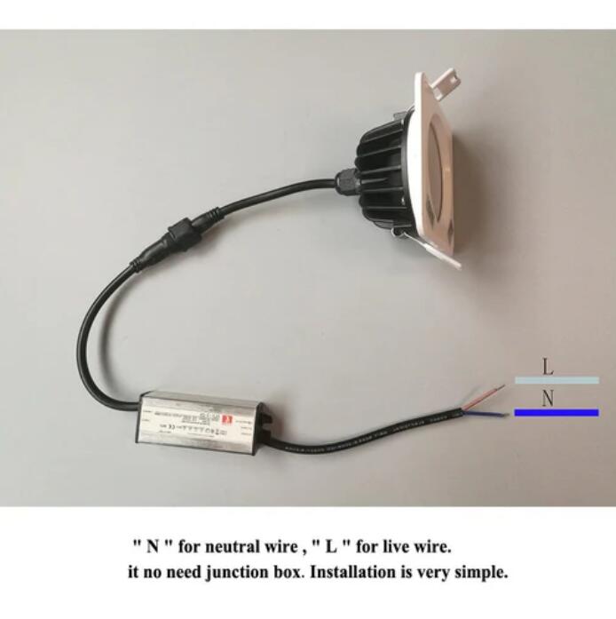 Waterproof IP65 CRI>80 Round LED Downlight Vapor Proof Fit for Shower, Sauna and Outdoor Lighting