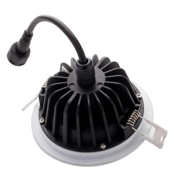 Waterproof IP65 CRI>80 Round LED Downlight Vapor Proof Fit for Shower, Sauna and Outdoor Lighting