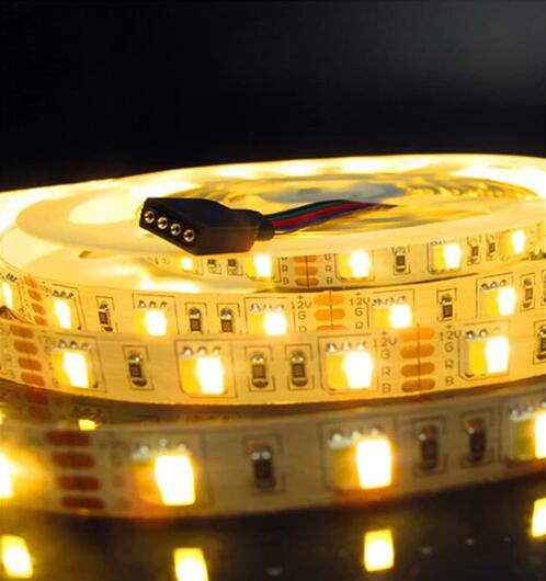 12V Dual White LED light Strip, 16.4FT/5Meter SMD5050-300 60 LEDs Per Meter 2 in 1 Color Temp-Adjustable Flexible LED Strip Light