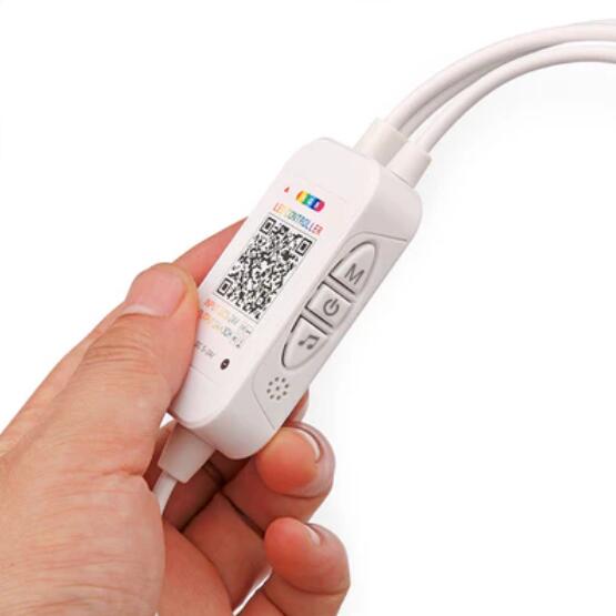 5V-24V DC Wireless ELK6ARGB Bluetooth Music Symphony Controller with Two Outputs for RGB Color Changing LED Flexible Strip Lights