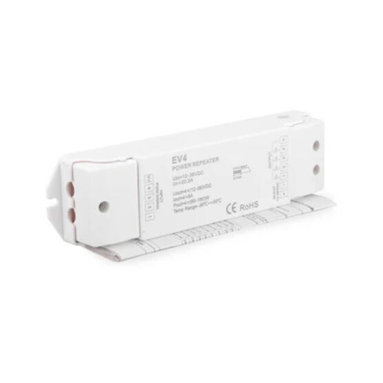 EV4 RGBW RGBWW Amplifier 4 Channel 12V-36V Signal Repeater