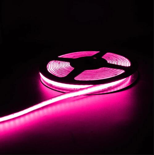 Multi-colors FCOB LED Strip 16.4FT/5M Dot Free 576LEDs/M 14W/M 12V RGB LED Light Tape