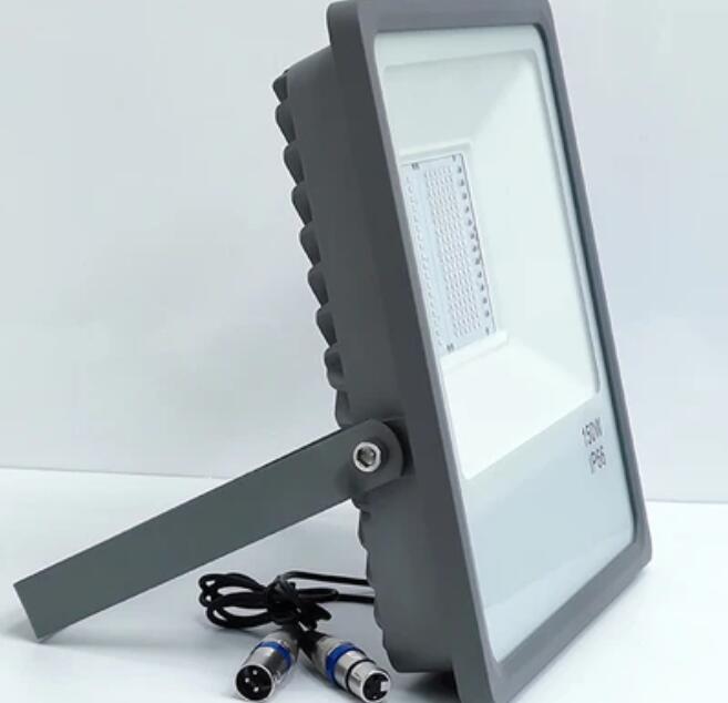 DMX512 RGB LED Flood Light 30W AC110-220V Outdoor IP66 LED WallWasher GREY Aluminum Case Tempering Glass Cover High Lumen Security Light,Tunnel Spotlight Garden Landscape Lawn Lamp