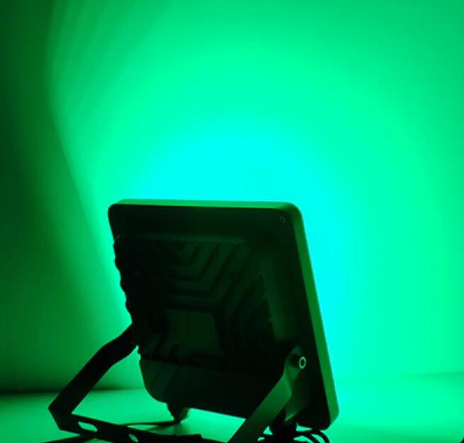 DMX512 RGB LED Flood Light 30W AC110-220V Outdoor IP66 LED WallWasher GREY Aluminum Case Tempering Glass Cover High Lumen Security Light,Tunnel Spotlight Garden Landscape Lawn Lamp