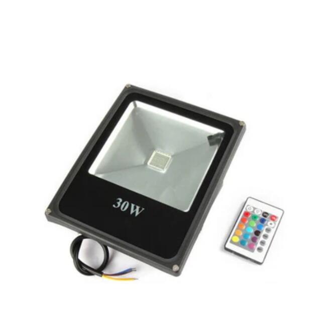 RGB Color Changing LED Floodlight with Remote Controller IP65 Waterproof