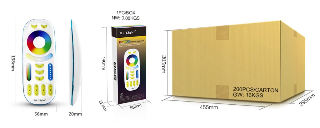 FUT092 4-Zone RGB+CCT Remote