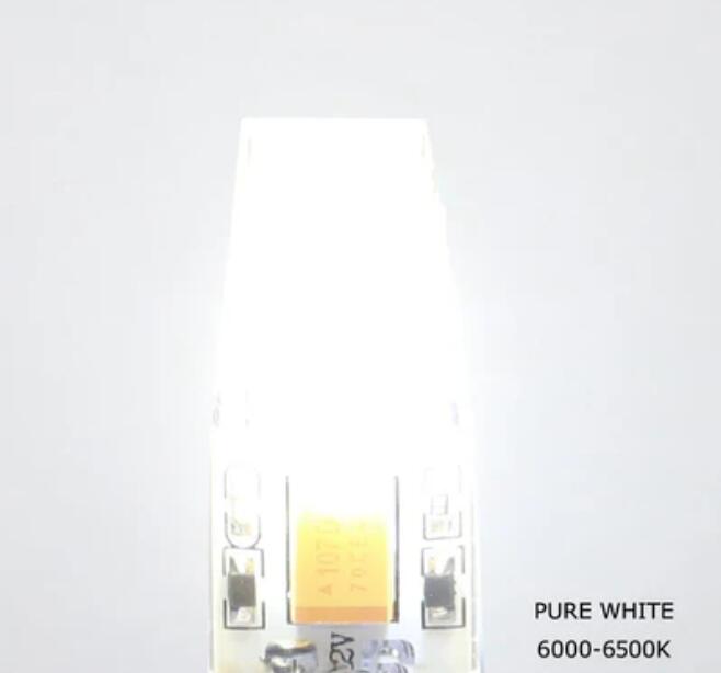10 Pack G4 LED Light Bulb Bi-Pin base Silicon Encapsulation 12V 2 Watt 1505 COB LEDs CRI>80 160-180Lumen AC/DC 10-20V 20W Equivalent Halogen LED Replacement